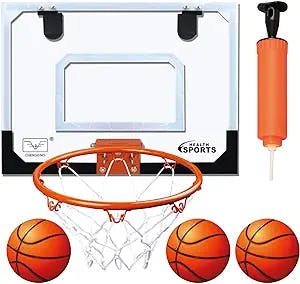 Indoor Mini Basketball Hoop for Kids Toddler Basketball All Accessories with 3 Balls Basketball Toys with Balls Gifts for Boys