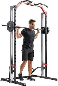 Sunny Health & Fitness Smith Machine Squat Rack Essential Series – SF-XF920020 Black