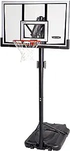 Lifetime 90061 Portable Basketball System, 52 Inch Shatterproof Backboard,Black