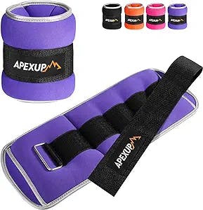 APEXUP Ankle Weights Sets for Men Women Kids, Soft Breathable Leg Arm Wrist Weight for Training Yoga Workout Walking