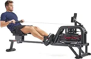 Row Your Way to a Better You with the Sunny Health & Fitness Obsidian Surge 500 Water Rowing Machine