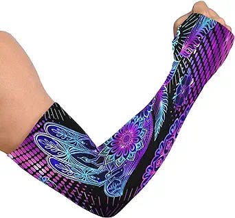 STAYTOP Popular Arabic and Jewish Amulet Compression Arm Sleeves -UV Sun Protection Cooling Athletic Sports Sleeve for Football,Cycling,Travel