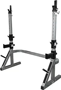 Valor Fitness BD-17 Squat Rack and Bench Press Rack for Home Gym Leg Exercise Machine and Chest Workout Equipment