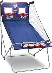 Coach Slam Dunks on the Pop-A-Shot Official Dual Shot Sport Arcade Basketba