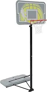 Lifetime 90992 Full-Size Height Adjustable Portable Basketball Hoop, 7.5 to 10 Foot Telescoping Adjustment, 44-Inch Impact Backboard