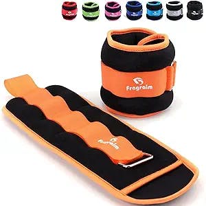 Ankle Weights for Women, Men and Kids - 1/2/3/4/6/8/10/12/15/20 LBS 1 Pair Strength Training Wrist/Leg/Arm Weight with Adjustable Strap for Jogging, Gymnastics, Aerobics, Physical Therapy