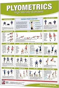 Get Ripped with the Productive Fitness Home Gym Work Out Poster - Laminated (Many Exercises)