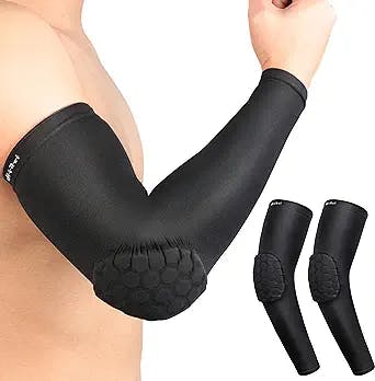 HiRui Elbow Pads Elbow Brace, Basketball Shooter Sleeves Arm Compression Sleeves