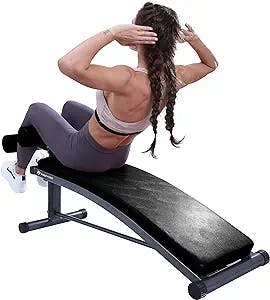 Finer Form Gym-Quality Sit Up Bench with Reverse Crunch Handle - Solid Ab Workout Equipment for Your Home Gym. More Effective than an Ab Machine or Ab Roller. Get a Great Abdominal Workout at Home