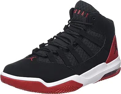 Nike Men's Basketball Shoe, Black Black Black Gym Red 023, 8.5