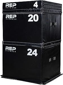 REP FITNESS Foam Soft Plyo Box for Plyometric Exercises and Conditioning - 24/20/12/6/4 Sizes – Safer Design