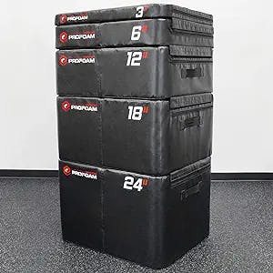 Meister PROFOAM Plyo Boxes - Foam Plyometric Jump Boxes for Professional Gyms