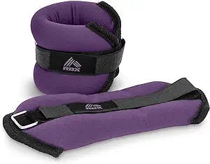 RBX Ankle and Wrist Weights for Women and Men - Velcro Straps, Made for Jogging, Walking, Resistance Training, and Physical Therapy (Set of 2) - Soft Touch Material