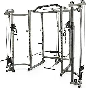 Valor Fitness BD-11 Heavy Duty Power Rack/Squat Rack w/Chrome Pull Up Bar and Power Cage Bundle Optins for a Complete Weightlifting Home Gym (BD-11 Power Rack)
