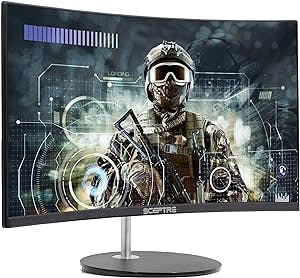 Slay Your Screen Game with the Sceptre Curved 24" LED Monitor