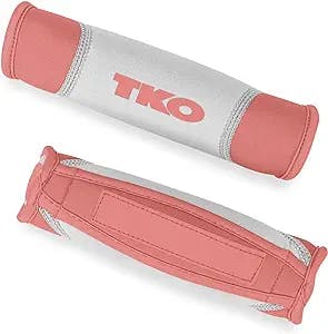 TKO Hand Weights | Set of 2 (1 lb weights, 2 lb weights and 3 lb Weights) | Soft Neoprene Hand Weights Sets for Women with Reflective Strap