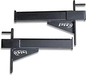 PRx Performance Squat Rack Spotter Arm Pairs, Fits Profile ONE 2x3 with 5/8" Hole & PRO 3x3 with 1" Holes in Upright Squat Racks, USA Made,