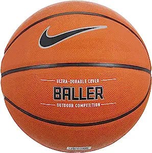 Nike Baller Basketball Full Size (29.5", Ages 13+) Amber/Black/Metallic Platinum