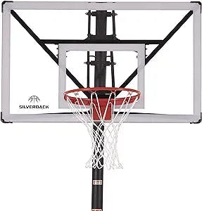 Silverback NXT 54" and NXT 60" In-Ground Basketball Hoops with Adjustable-Height Basketball Goal Backboard and QuickPlay Design