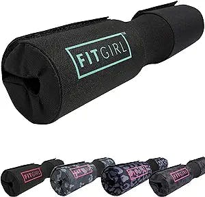 FITGIRL - Squat Pad and Hip Thrust Pad for Leg Day, Barbell Pad Stays in Place Secure, Thick Cushion for Comfortable Squats Lunges Glute Bridges, Olympic Bar and Smith Machine